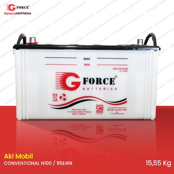 Jual Aki Mobil Gforce N100 / 95E41R CONVENTIONAL 100AH 12V - Jakarta