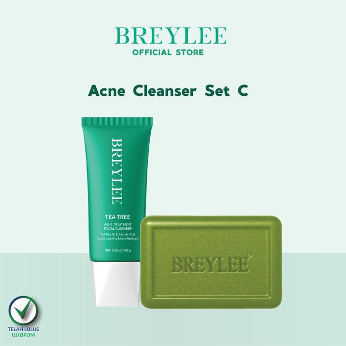 Gambar BREYLEE Acne Cleanser Set C - Membersihkan Wajah Berjerawat (2 pcs) dari BREYLEE.ID undefined Tokopedia