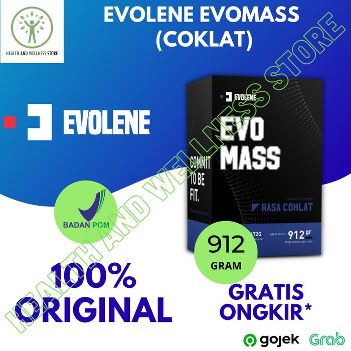 Gambar EVOLENE EVOMASS GAINER 2 LBS 912 GRAM SUSU PROTEIN FITNESS MASSA OTOT - Coklat dari Health and Wellness ID undefined Tokopedia