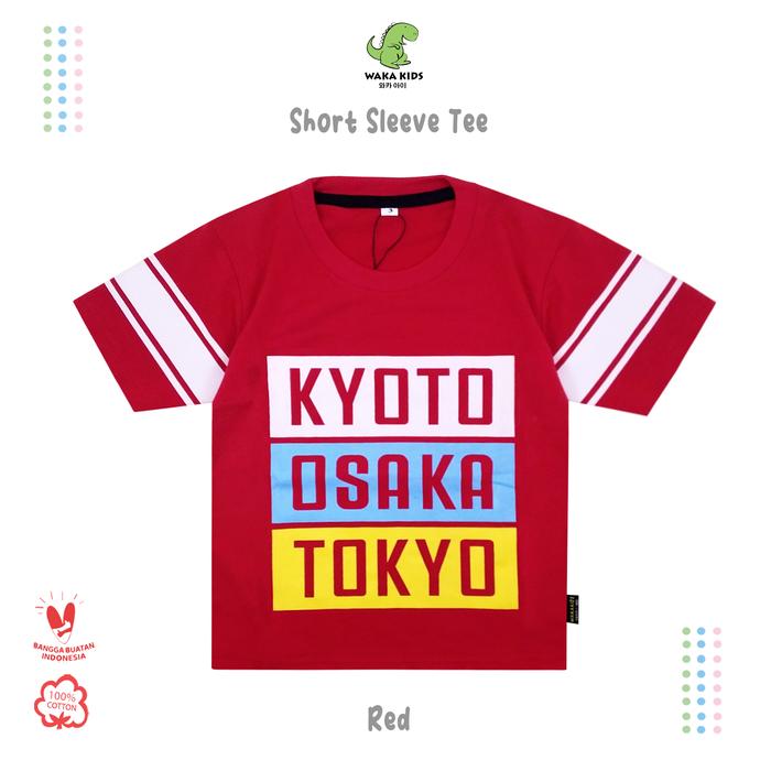Gambar Wakakids Baju Anak Laki Laki Atasan Kaos Anak Usia 1 - 4 Tahun 3992 - Merah, 1 dari Wakakids undefined Tokopedia