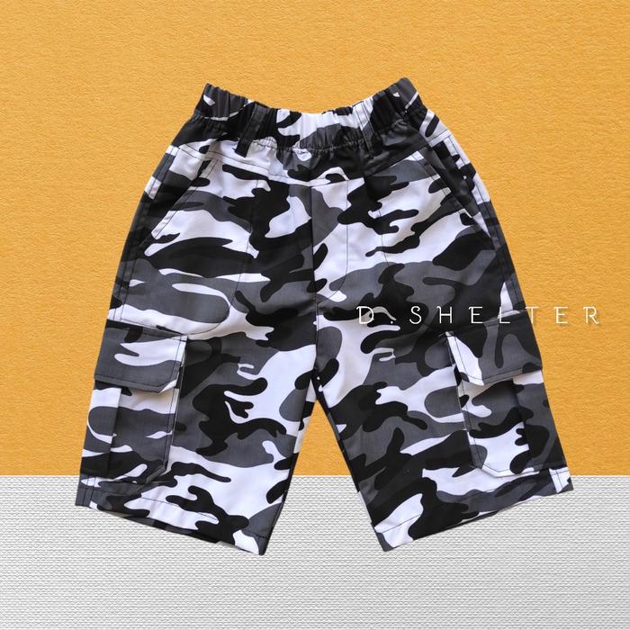 Gambar CELANA CARGO ANAK ARMY / LORENG ( Size 3-10 tahun ) / D.SHELTER - Putih, XXL dari Dshelter undefined Tokopedia