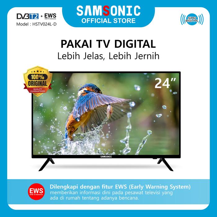 Gambar SAMSONIC Smart TV 32 inch TV LED Digital Android Televisi TV DIGITAL - HSTV024L-D dari SAMSONIC OFFICIAL undefined Tokopedia