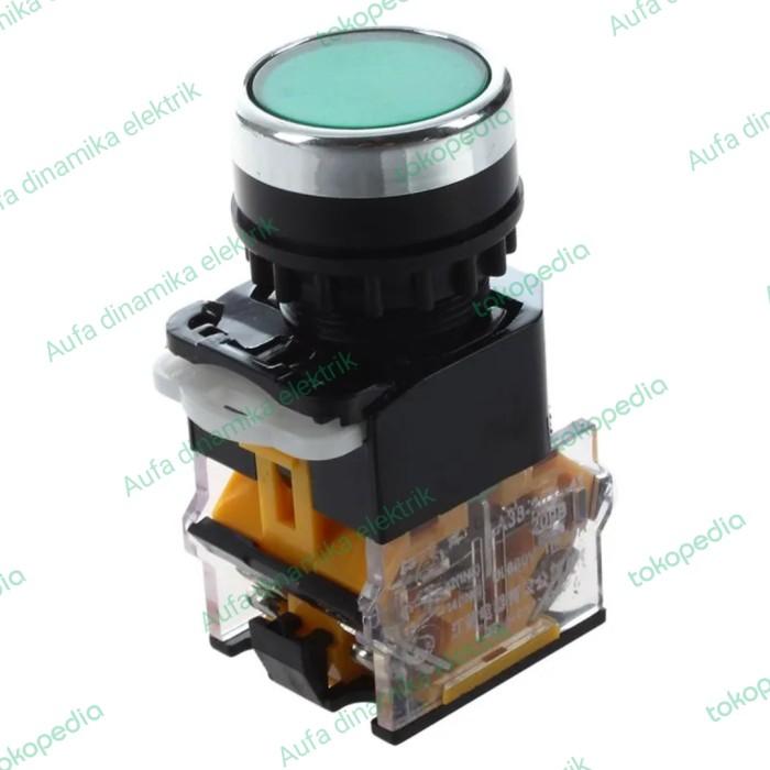 Gambar Push Button Flat Button 22mm Selt LOCKING LA38-11 push button 22mm - Hijau dari Aufa Dinamika Elektrik undefined Tokopedia