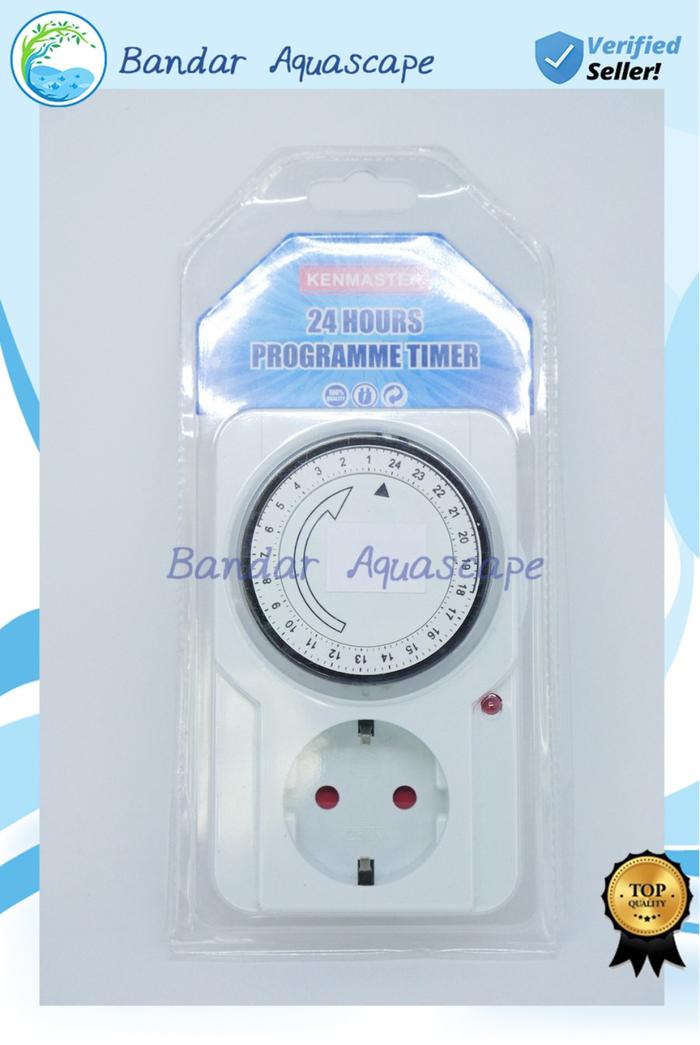 Gambar Kenmaster Stop Kontak Timer Program 24 Jam Original - Kenmaster dari Bandar Aquascape undefined Tokopedia