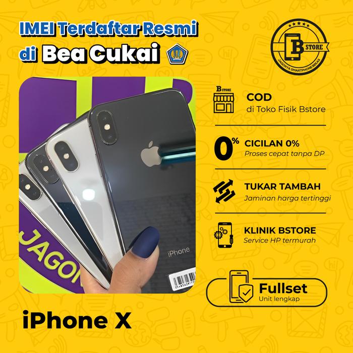 Gambar IPhone X 256 GB - FULLSET - Apple 256GB - COD Semarang dari BStore_semarang undefined Tokopedia