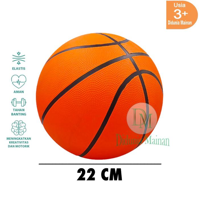 Gambar Mainan Olaharga Anak Cowek Cewek Bola Basket Karet Game Basketball Ukuran 22 Cm - BOLA BASKET dari Didunia Mainan undefined Tokopedia