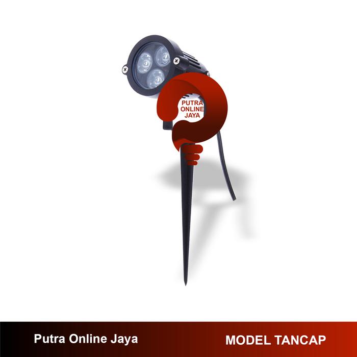 Gambar Lampu sorot taman LED 3 watt Garden lamp waterproof outdoor 3 watt - Tancap dari PUTRA ONLINE JAYA undefined Tokopedia