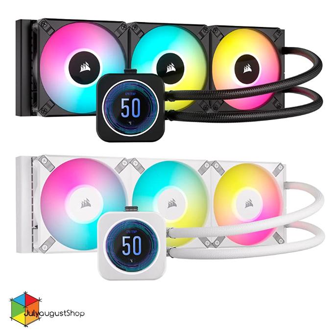 Corsair iCUE H150i ELITE LCD XT Display Liquid CPU Cooler Black di Julyaugustshop Tokopedia
