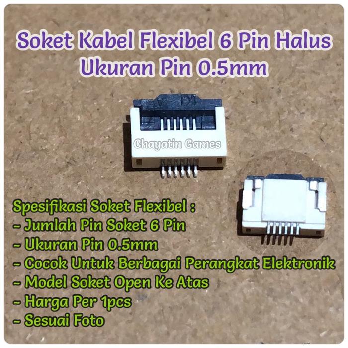 Gambar Macam Macam Soket Kabel Flexibel Berbagai Jumlah Pin Harga Per 1 pcs - Soket 6 Pin dari Chayatin Games undefined Tokopedia