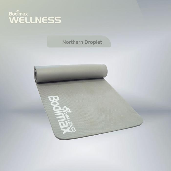Gambar Matras Yoga Mat Karpet NBR 8mm BODIMAX WELLNESS - Grey dari Bodimax Indonesia undefined Tokopedia