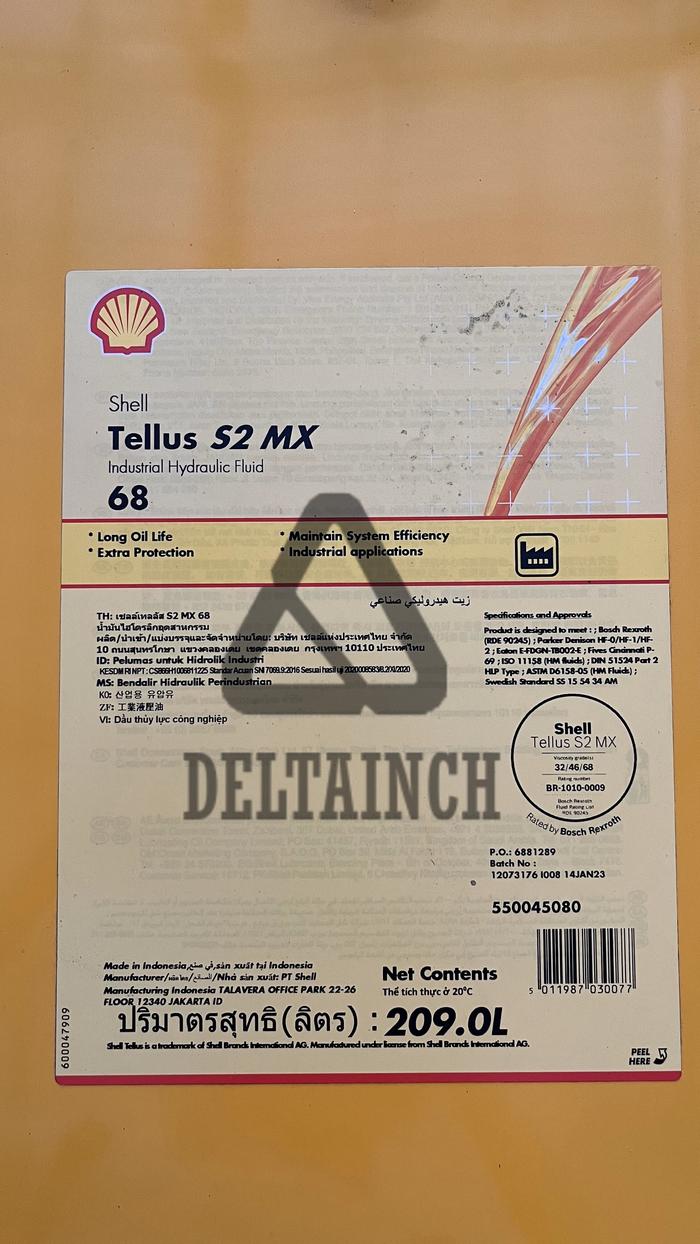 Gambar Oli Shell Tellus S2 MX 68 - Drum 209Lt dari Deltainch Shell undefined Tokopedia