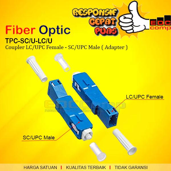 Jual Fiber Optic LC/UPC Female to SC/UPC Male Adapter|FO LC-SC Adapter ...