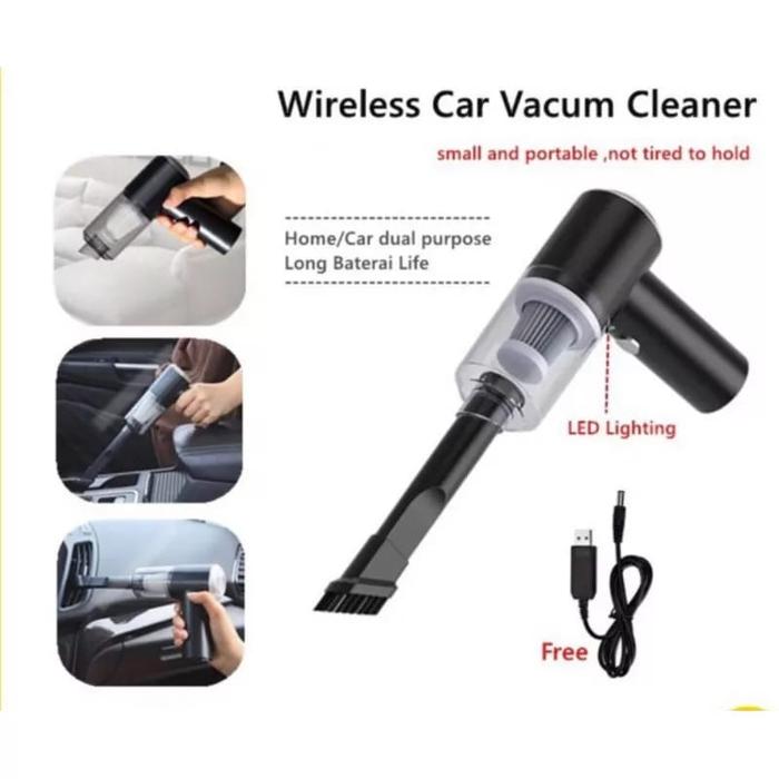 Gambar Vacuum Cleaner Portable Mini Usb 2 IN 1 Penghisap Debu Mobil Wireless dari Bastian online shop undefined Tokopedia