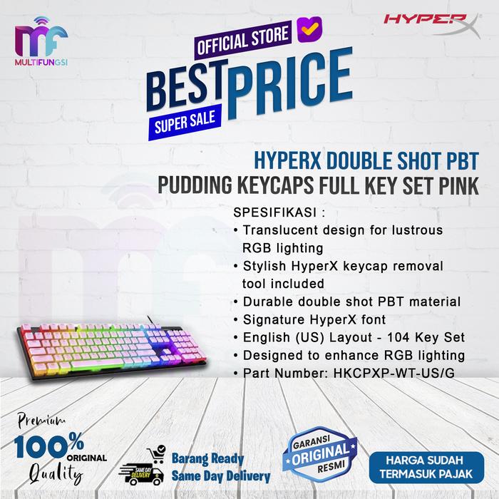 Gambar HyperX Pudding Double Shot PBT Keycaps - PINK dari Multifungsi Online undefined Tokopedia