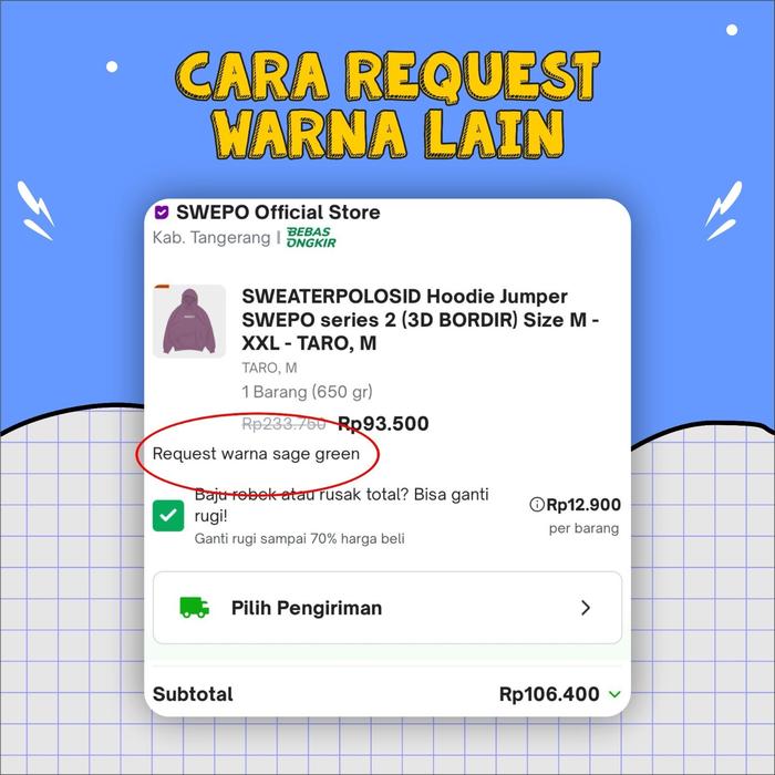 Gambar SWEPO Basic Sweater Little Pet (Bordir) Size M-XXL (Pria & Wanita) - Req Warna, XL dari SWEATERPOLOS.ID undefined Tokopedia