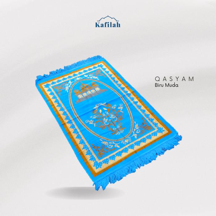 Gambar Sajadah Kafilah Turkey Spiegel - Motif Qasyam ukuran 70x110cm - Biru Muda dari Amore Collections_NEW undefined Tokopedia