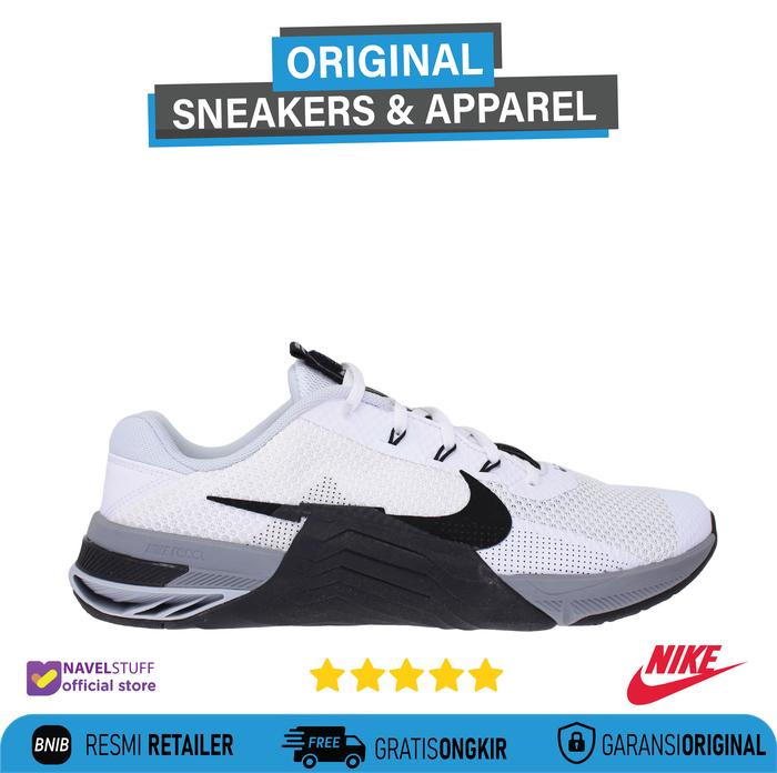 Jual NIKE Metcon Training White Black Particle Grey Pure