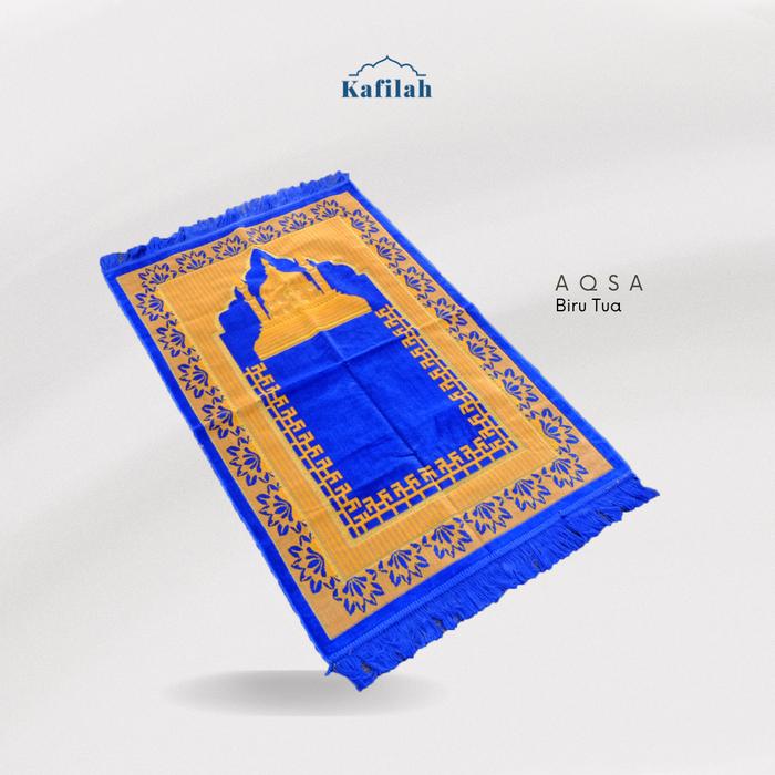 Gambar Sajadah Kafilah Turkey Spiegel - Motif Aqsa ukuran 70x110cm - Biru Tua dari Amore Collections_NEW undefined Tokopedia