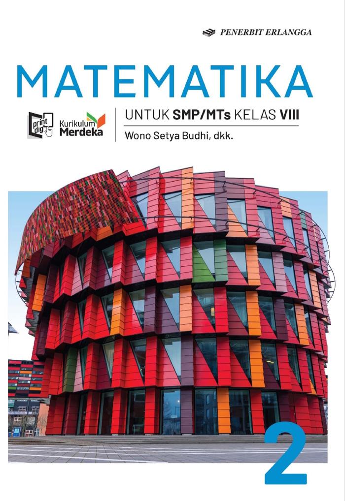 Gambar BUKU PAKET KURIKULUM MERDEKA UNTUK SMP/MTS KELAS 8 PENERBIT ERLANGGA - Matematika dari Pustakawahyu undefined Tokopedia