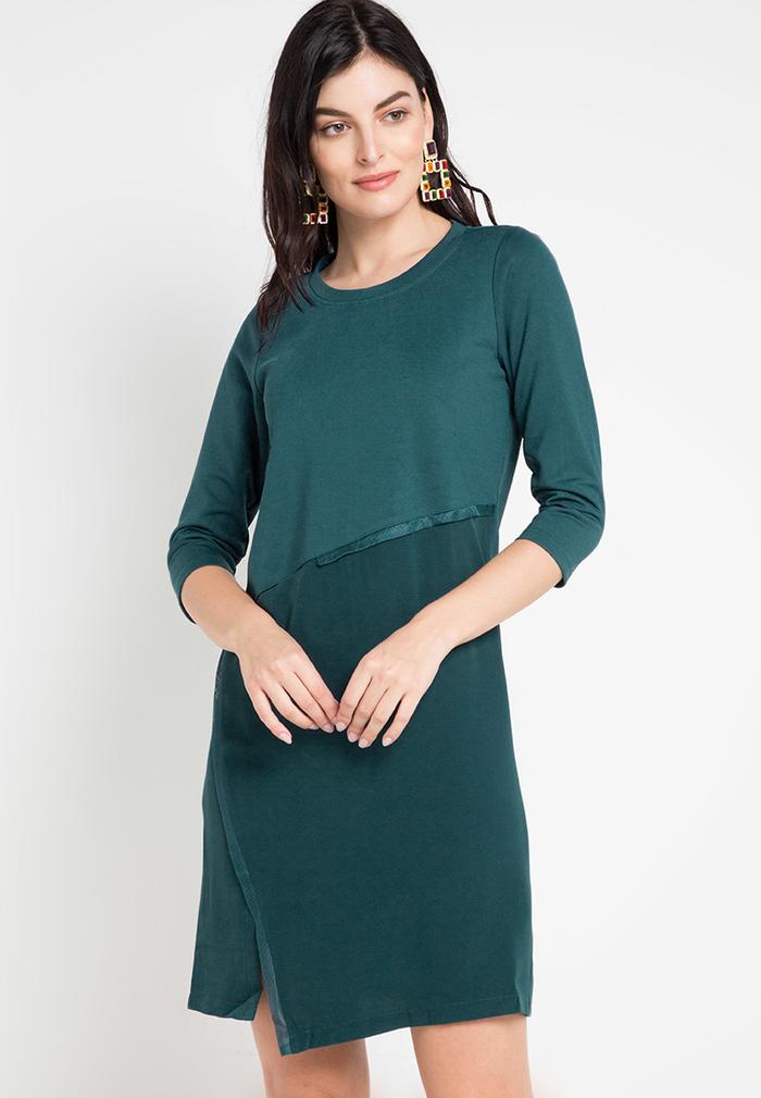 Gambar ELLE Apparel Original -Creation List Veterban With Front Pocket - Hijau, S dari ElleLadies undefined Tokopedia