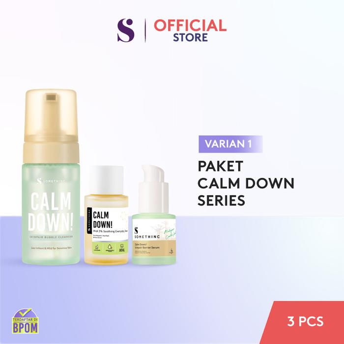 Gambar SOMETHINC [3 PCS] Paket Calm Down Series - Bubble Cleanser dari Somethinc undefined Tokopedia