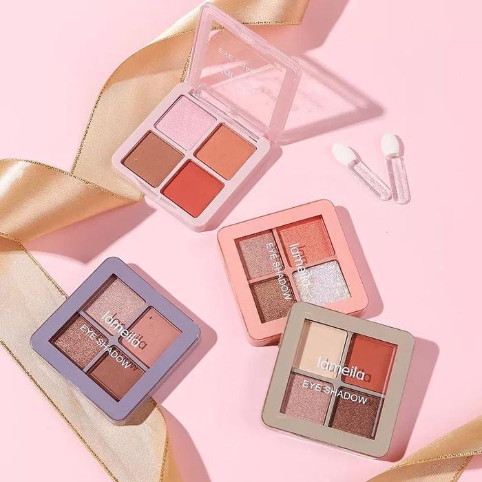 Gambar Lameila Eyeshadow 4 Warna new dari cik cik store undefined Tokopedia