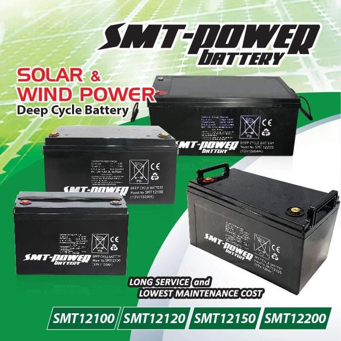 Battery VRLA SMT Power 12v 26Ah 33Ah 40Ah 55Ah 65Ah 100Ah 150Ah 200Ah - 200Ah