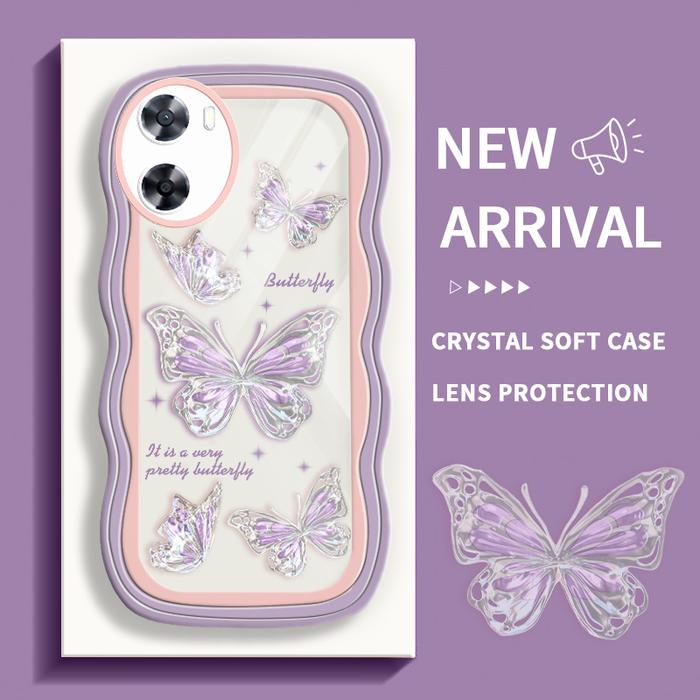 Gambar PARABA Soft Case OPPO A57 A77 A59 Casing Kupu-kupu Kristal Silikon - Style2, A57 2022 4G dari parabatokoresmi undefined Tokopedia