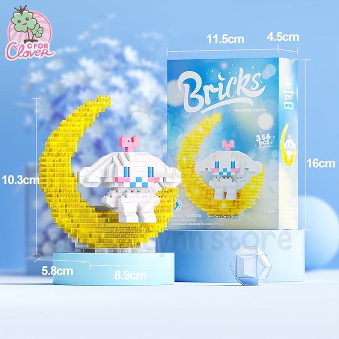 Gambar CUTE CHARACTER BRICK WITH LED block balok susun miniatur kecil mini - Cinamo dari Clover Lynn Store undefined Tokopedia