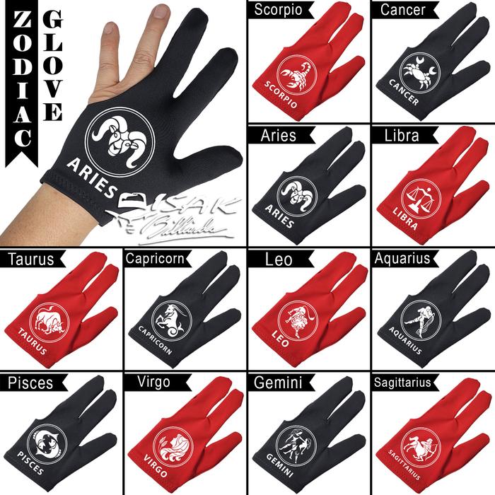 Gambar Zodiac Billiard Glove Set #1 - Sarung Tangan Biliar Pool Lycra Hype dari ISAK Billiard Sports Co. undefined Tokopedia
