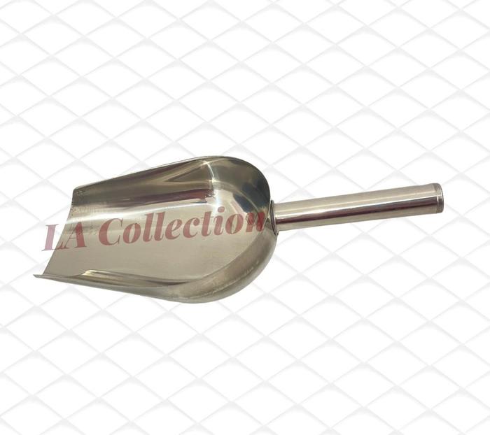 Gambar Skop Es Batu Stainless / Sekop Serokan Tepung / Serok Kopi Stainless - 9cm dari LA Luxury undefined Tokopedia