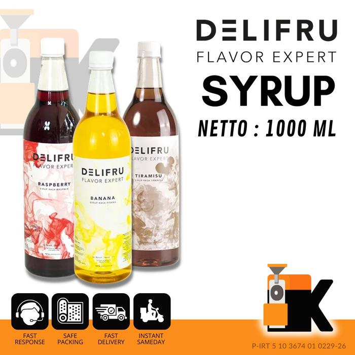 Gambar Syrup Delifru 1000ml - All Flavours dari KIETA COFFEE GROSIR undefined Tokopedia
