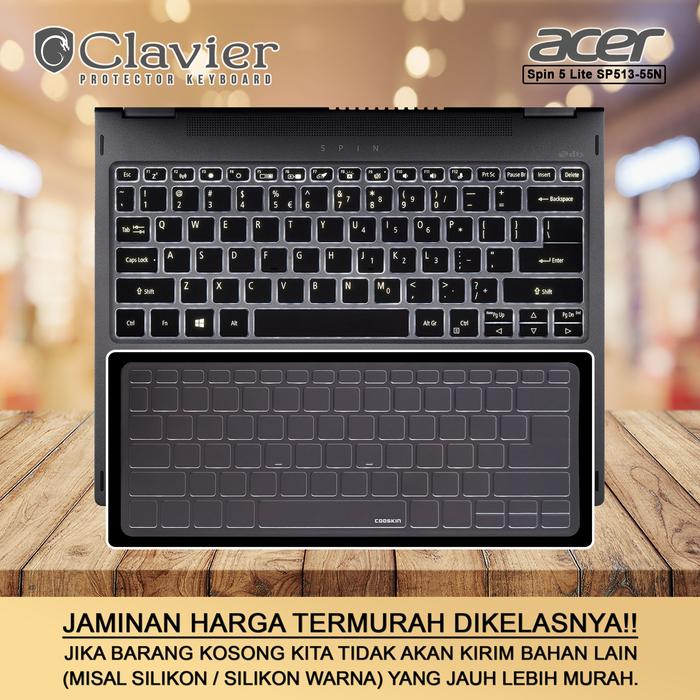 Gambar Keyboard Protector Acer Spin 5 Lite SP513-55N-52Z2 58YY 72J8 77UK Tpu - TPU COOSKIN dari Clavier Care undefined Tokopedia
