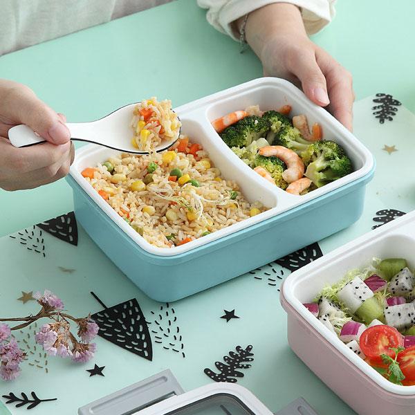 Gambar BONBOX Tempat Makan Lunch Box Anti Tumpah Dua Susun BTW30201 - Green dari Bonbox Home Living undefined Tokopedia