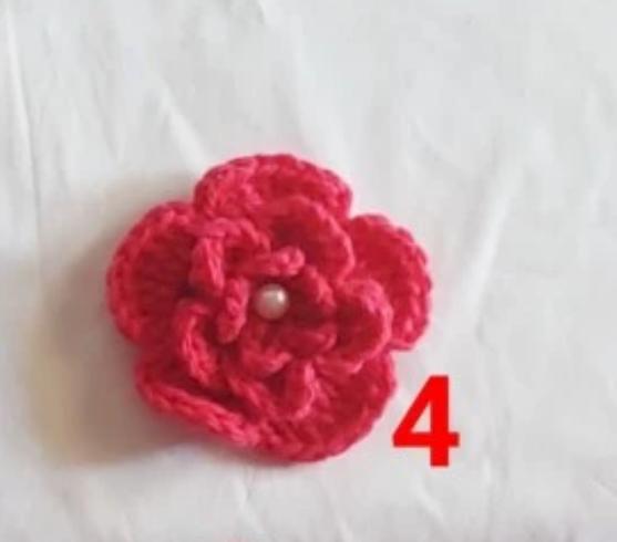 Gambar ikat rambut bunga rajut handmade mr18 dari MISS-Rajut undefined 5 Tokopedia