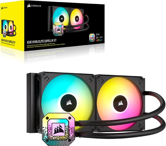 Jual CORSAIR iCUE H100i ELITE CAPELLIX XT BLACK AIO RGB CPU Cooler