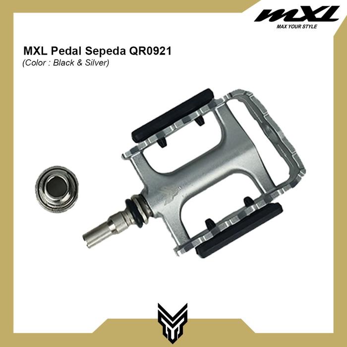 Gambar MXL Pedal Sepeda 921 Bicycle Pedals QR Alloy Stainless MTB Road Bike - Silver dari MXL Sports Indonesia undefined Tokopedia