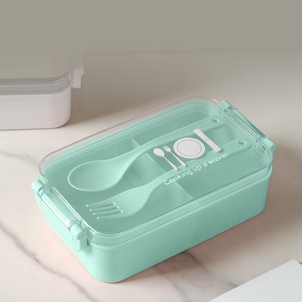 Gambar BONBOX Lunch Box Kotak Makan Anti Tumpah Food Grade Table BTW21202 - Blue dari Bonbox Home Living undefined Tokopedia