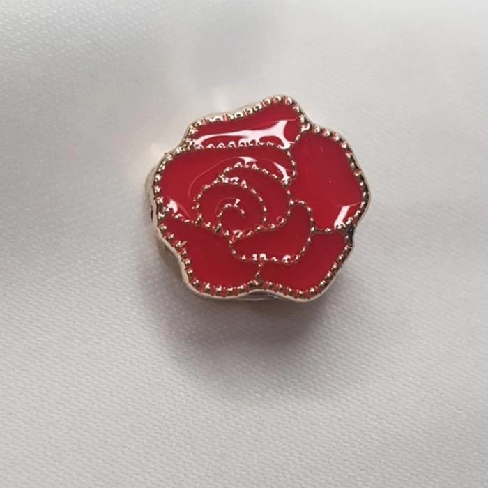 Gambar Aksesoris Pin Hijab / Jilbab Magnet Bentuk Bunga - Merah dari oma dagang undefined Tokopedia