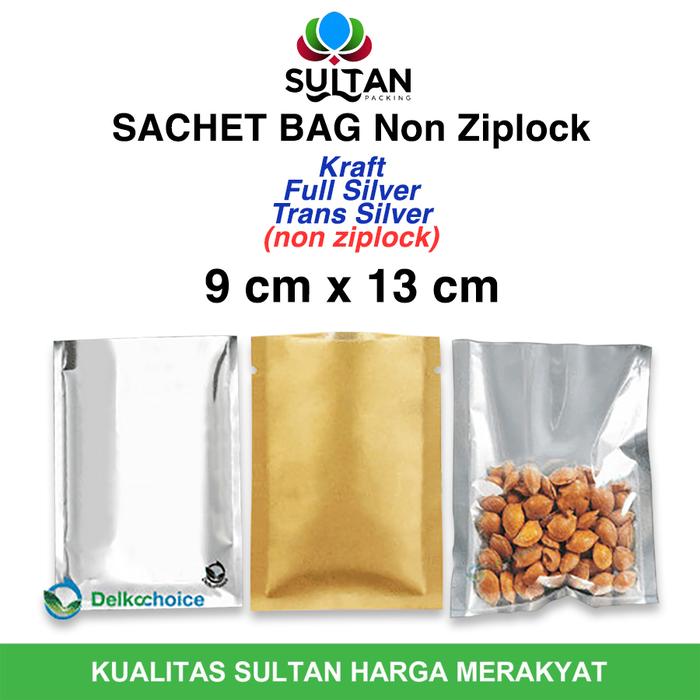 Gambar KEMASAN SACHET / SASET BUBUK - SNACK 9x13 DELKOCHOICE - Kraft, 9x13cm dari Sultan Packing undefined Tokopedia