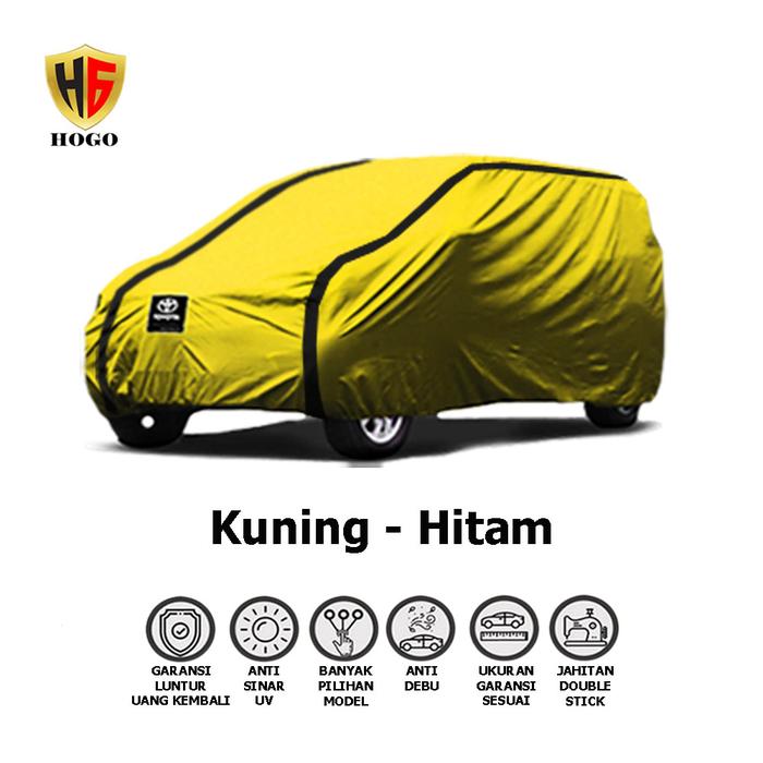 Gambar Cover Mobil Hilux Single Cabin / Sarung Toyota Hilux 2019, 2020, 2021 - KUNING - HITAM dari Hogo Cover undefined Tokopedia