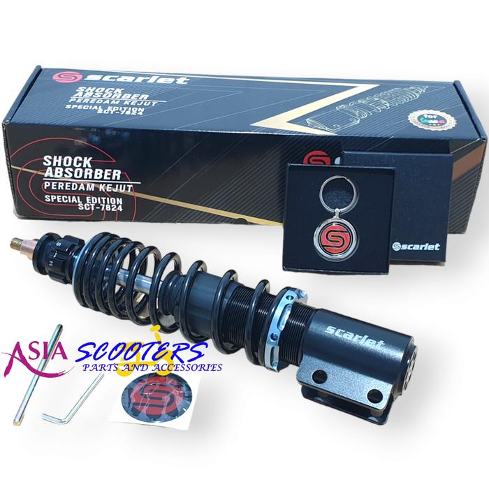 Gambar Shock Shockbreaker Depan Vespa Px Pxe Excel Scarlet - Hitam dari Asia Scooters2 undefined Tokopedia