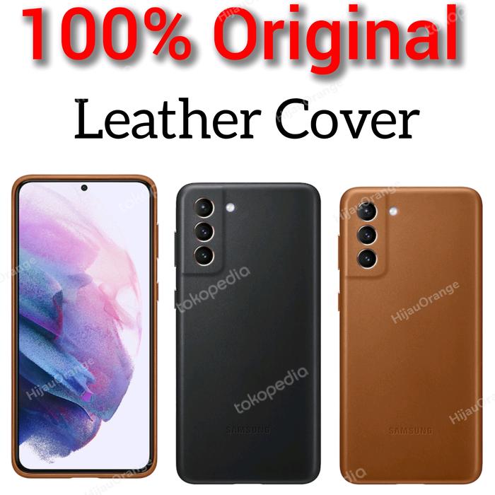 Jual Original Samsung S21 Plus Leather Cover Kasing Casing Kulit