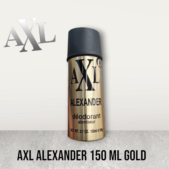 Gambar AXL Alexander Deodorant Spray 150ml BPOm - emas dari ShaProject undefined Tokopedia