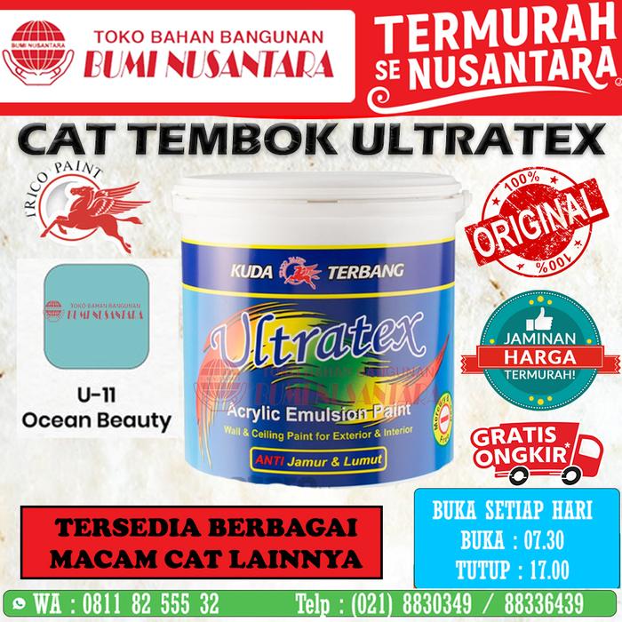 Gambar ULTRATEX 5KG CAT TEMBOK TRICOPAINT KUDA TERBANG TRICO PAINT ULTRA TEX - U11 OCEANBEAUTY dari Bumi Nusantara 85 undefined Tokopedia