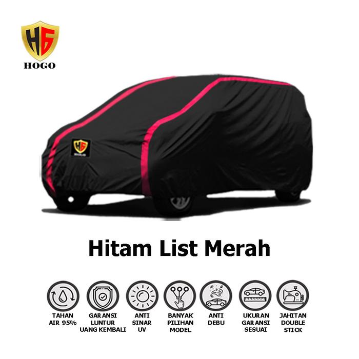 Gambar Body Cover Sarung Mobil HONDA JAZZ LAMA Outdoor Waterproof Anti Air - HITAM - MERAH dari Hogo Cover undefined Tokopedia