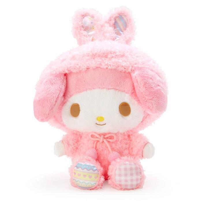 Gambar BONEKA CINNAMOROLL KUROMI MELODY HELLO KITTY POCHACCO HOODIE SANRIO - Melody, Keychain 15cm dari Kiesco undefined Tokopedia