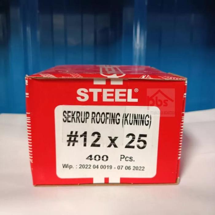 Gambar (DUS 1gr) Skrup Roofing 12x25 / 35 / 50 /Sekrup / Baut Rufing - 2.5cm isi 400pc dari Pinang Baja Sejahtera undefined Tokopedia