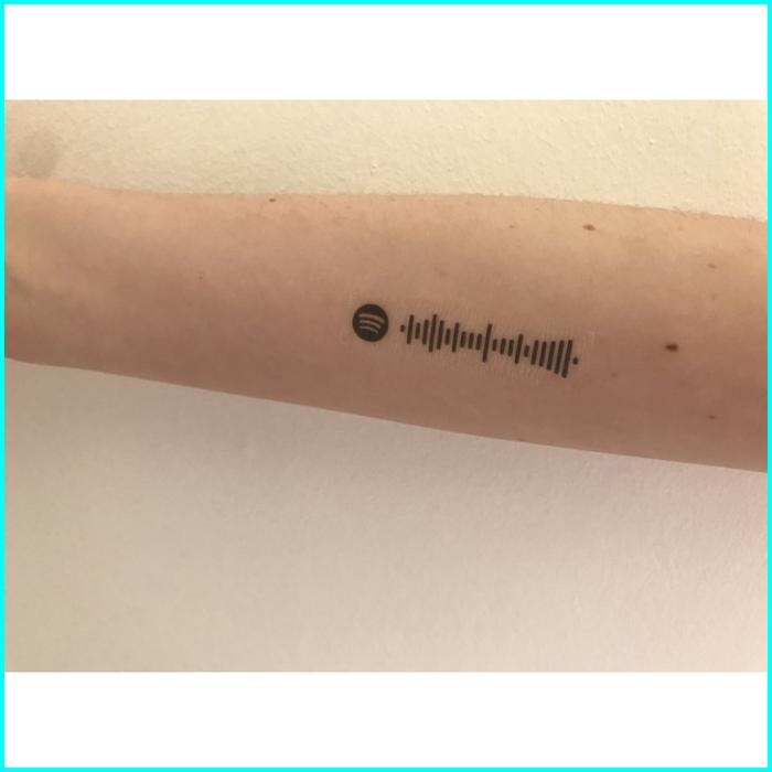 Gambar CUSTOM QR BARCODE SPOTIFY TEMPORARY TATTOO TATO TEMPORER - bare spotify, medium dari workmanis undefined Tokopedia