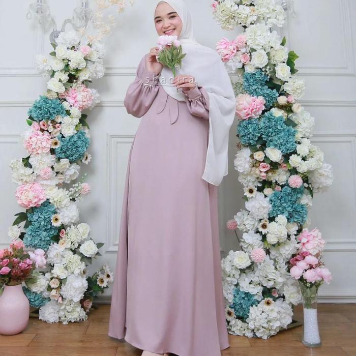 Gambar GAMIS QUEENA BY SHADIRA GAMIS TERBARU - maple, L dari NandA_123 undefined Tokopedia